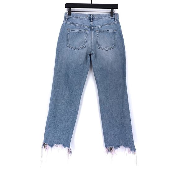 FREE PEOPLE We The Free Maggie Mid Rise Straight Jeans Light Wash 25 - Picture 10 of 12